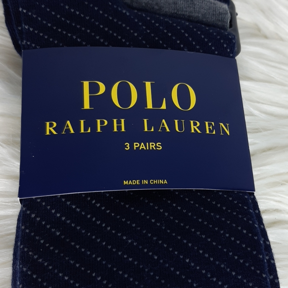 POLO by Ralph Lauren logo men's socks NWT